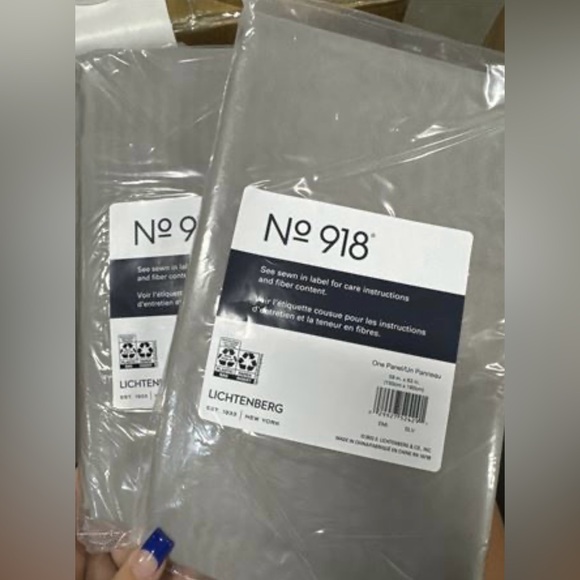 No. 918 Emily Voile Sheer Rod Pocket Curtain Panel; 2 Single Panel 59x63 Silver - Picture 2 of 3